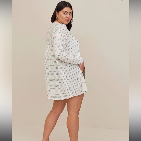 TORRID CARDIGAN WHITE MULTICOLORED SIZE 4X - Picture 8 of 8